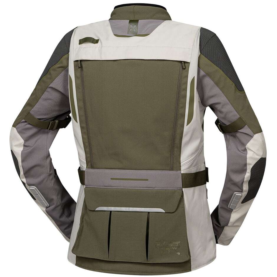 Ixs Venture-Air 1.0 Women's Motorcycle Jacket Light Grey Olive