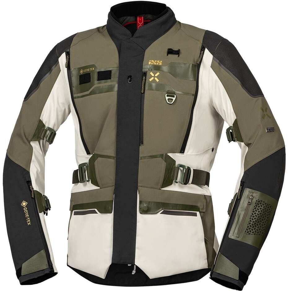 Ixs Venture-GTX 1.0 Laminated Cool Grey-Olive Motorradjacke