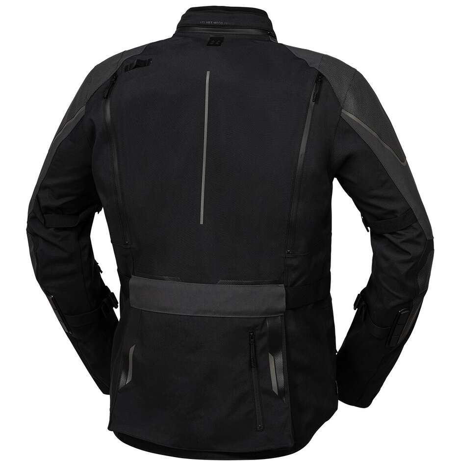 Ixs Venture-GTX 1.0 Laminated Motorcycle Jacket Black-Medium Grey