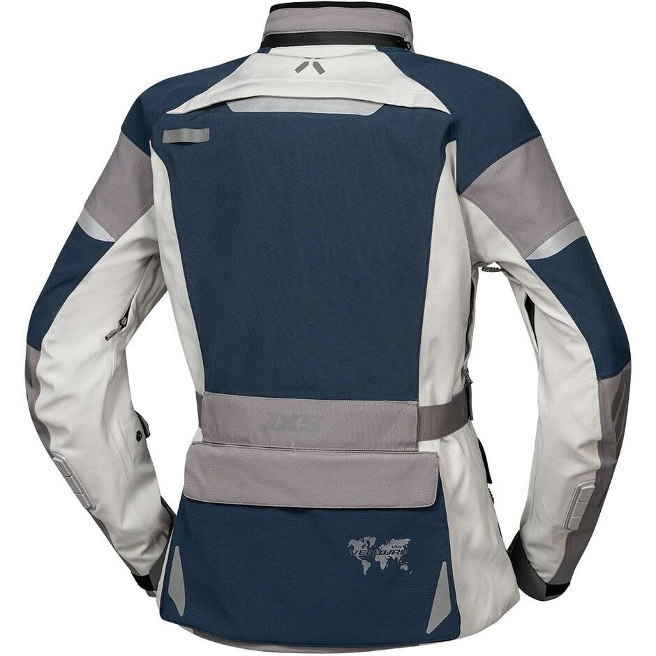 Ixs Venture-STX 1.0 Laminated Women's Motorcycle Jacket Blue-Light Grey