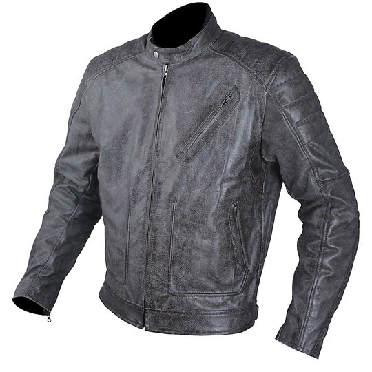Jacket Custom Leather A-Pro Model SouthGarage Aged Effect