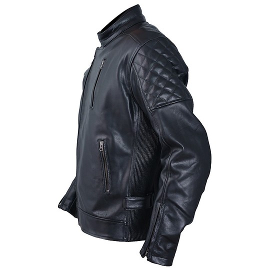 Jacket Custom Leather Full Grain A-Pro Model Ottonero Black