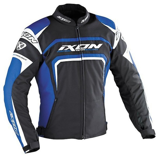 Jacket Ixon Motorcycle Technical Eager Black White Blue