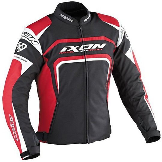 Jacket Ixon Motorcycle Technical Eager Black White Red