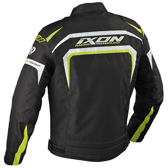 Jacket Ixon Motorcycle Technical Eager Black White Yellow Vivo