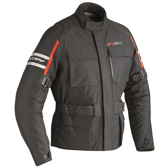 Jacket Ixon Motorcycle Technische Fabric Colorado Schwarz / Rot