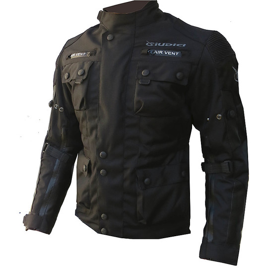 Jacket Jacket Moto Judges In fabric 3 Layers Model GT Winter Black