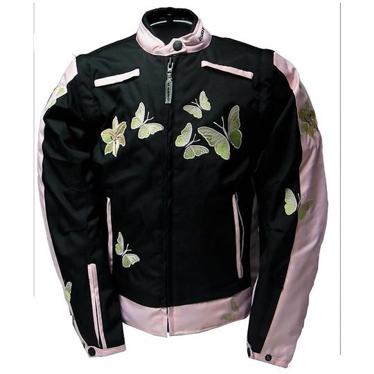 Jacket Jacket Moto Specific Women Judges Flower Black Pink
