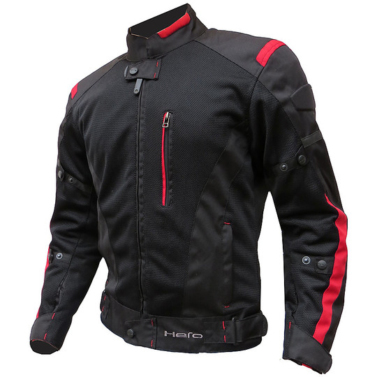 Jacket Techno Moto Summer Hero Traforato 875 Black Red