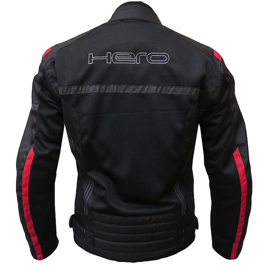 Jacket Techno Moto Summer Hero Traforato 875 Black Red