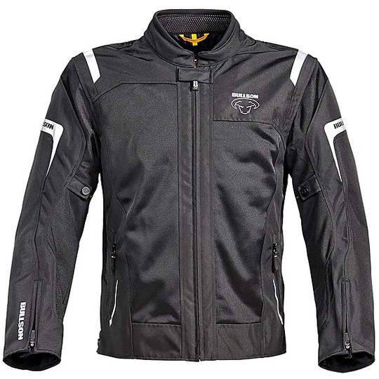 Jacket Techno motorcycle Bullson Summer Breeze Perforated Black Man with Waterproof