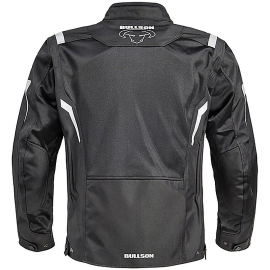 Jacket Techno motorcycle Bullson Summer Breeze Perforated Black Man with Waterproof