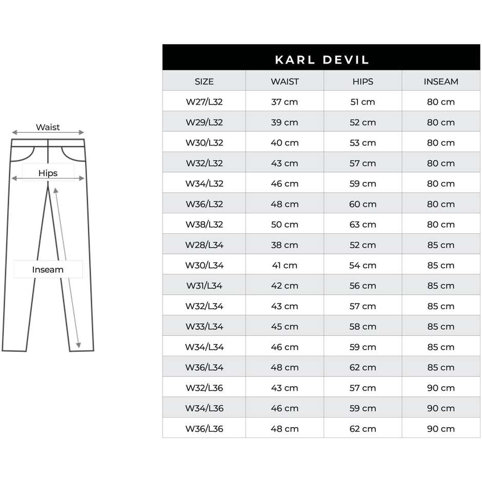 Jean de moto en Cordura coupe slim Pando Moto - KARL DEVIL 9 - L34