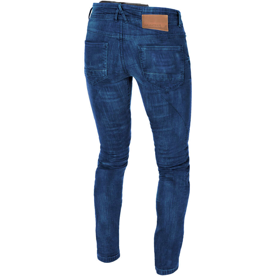 Jean de moto Macna Jenny Wild Blue pour femme ; Délavé bleu moyen - Raccourci