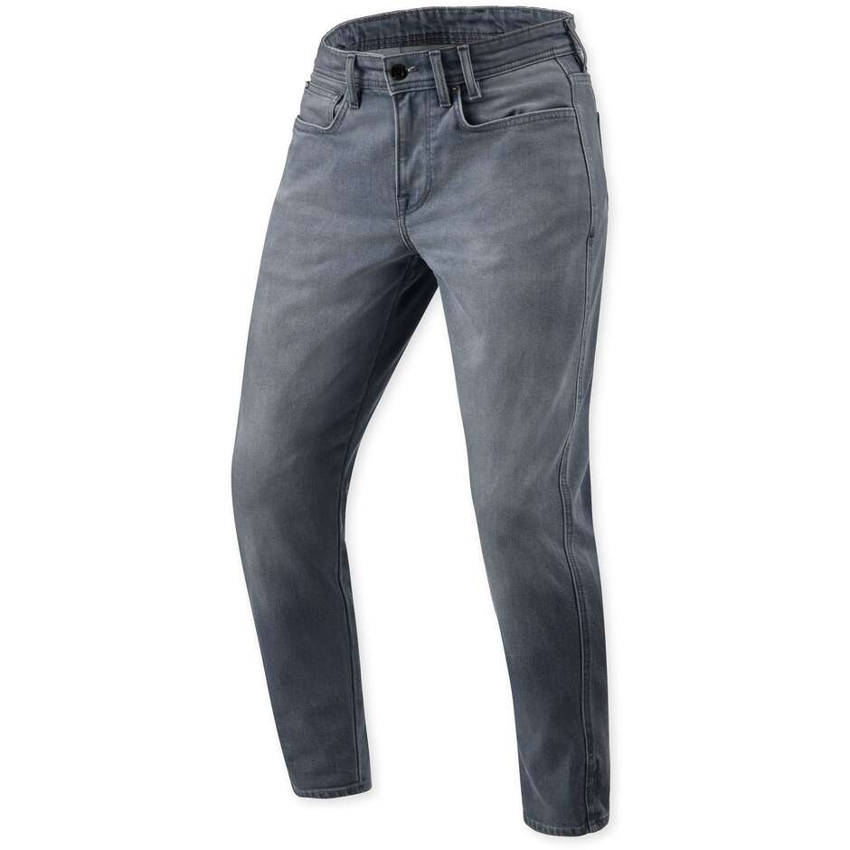 Jean de moto Rev'it Keegan fuselé, bleu moyen vintage L32