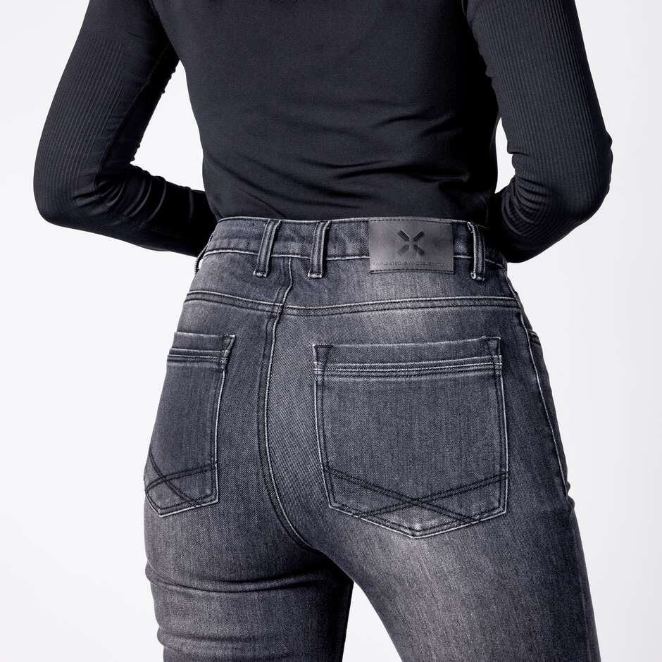 Jean moto femme iXS Rapid 1.0 noir - L30