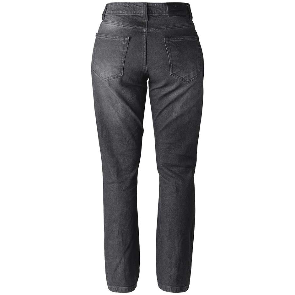 Jean moto slim GMS Atlanta pour femme, noir - L32