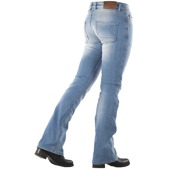 Jean Moto Woman Overlap Harlow Sky Blue CE Approved