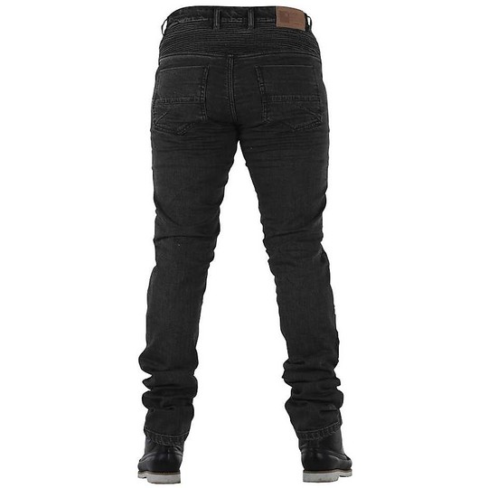 Jean Motorcycle Overlap All Road Castle Dark Washed CE with aramid fibers
