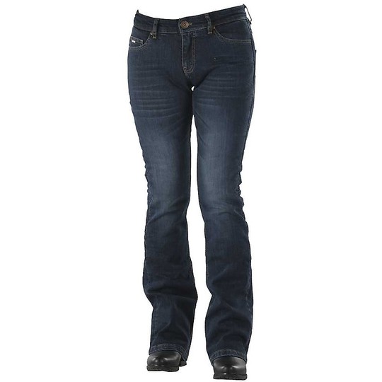 Jean Motorcycle Woman Overlap Harlow Smalt CE Approved