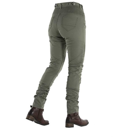 Jean Motorcycle Woman Overlap Imola Cactus EC Approved