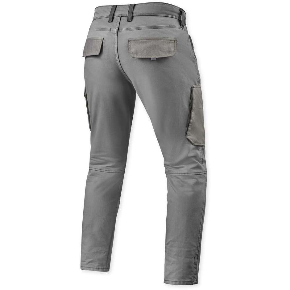 Jeans Moto Cargo Rev'it Brant Slim Grigio L32