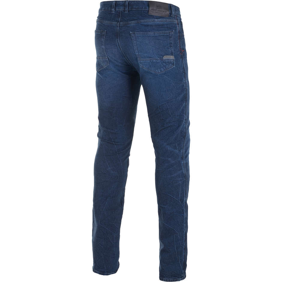 Jeans Moto Casual Alpinestars COPPER V2 PLUS DENIM Regular Fit Dark Aged Blu