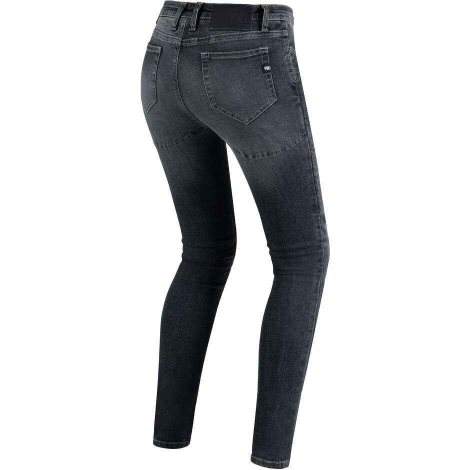 Jeans Moto da Donna PMJ Promo Jeans SKINNY LADY Nero 