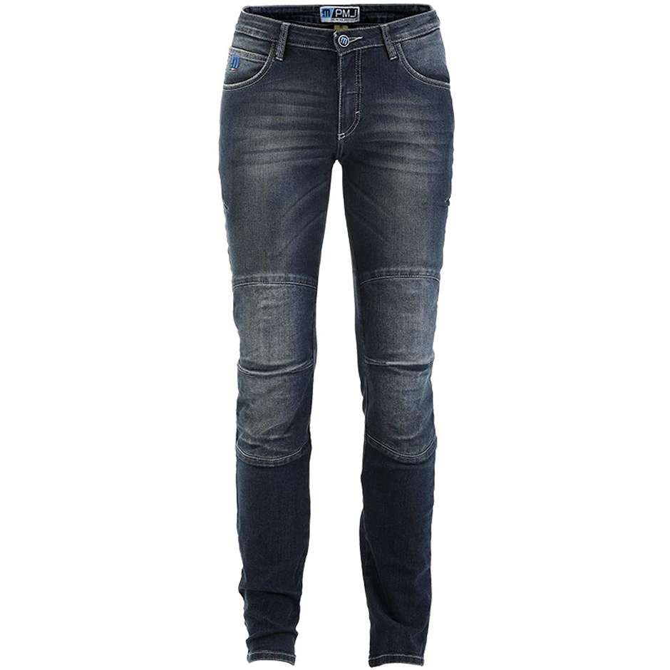 Jeans Moto da Donna Tecnici PMJ Promo Jeans FLORIDA LADY Blu Scuro