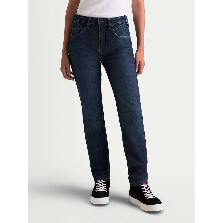 Jeans Moto Donna Alpinestars STELLA FLEX-AST 7 DENIM PANTS Blu Scuro