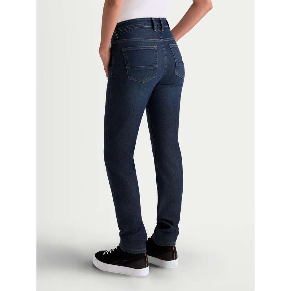 Jeans Moto Donna Alpinestars STELLA FLEX-AST 7 DENIM PANTS Blu Scuro