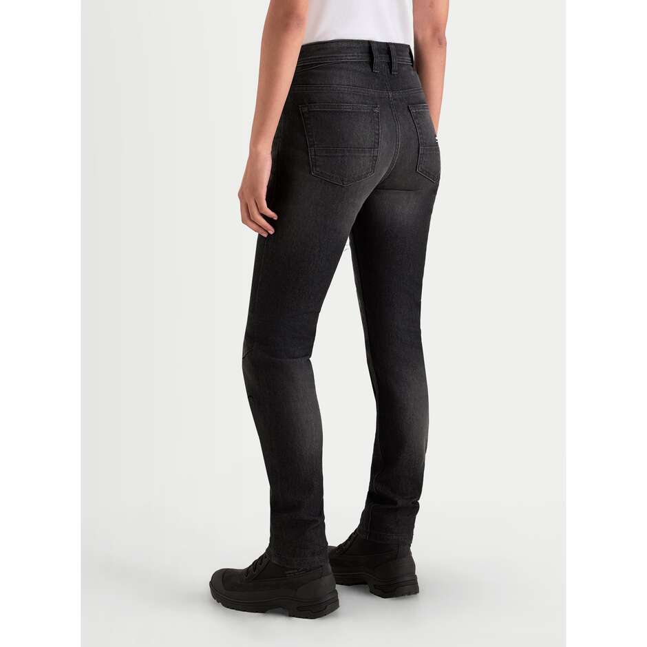 Jeans Moto Donna Alpinestars STELLA FLEX-AST 7 DENIM PANTS Nero Sbiadito