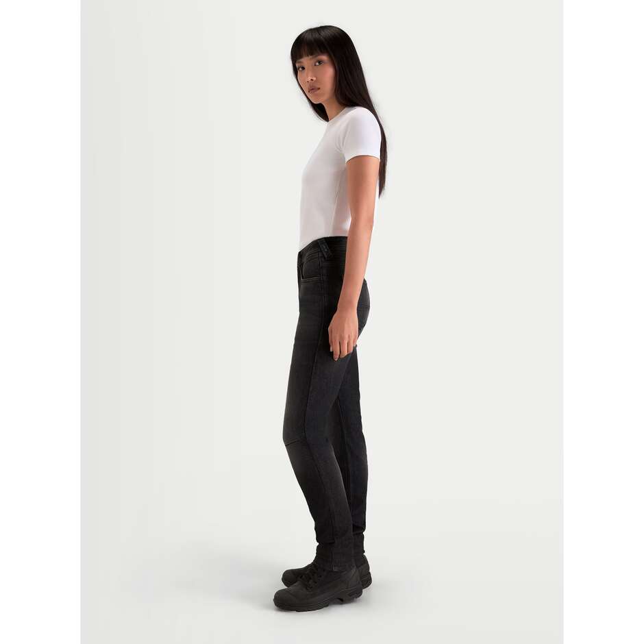 Jeans Moto Donna Alpinestars STELLA FLEX-AST 7 DENIM PANTS Nero Sbiadito