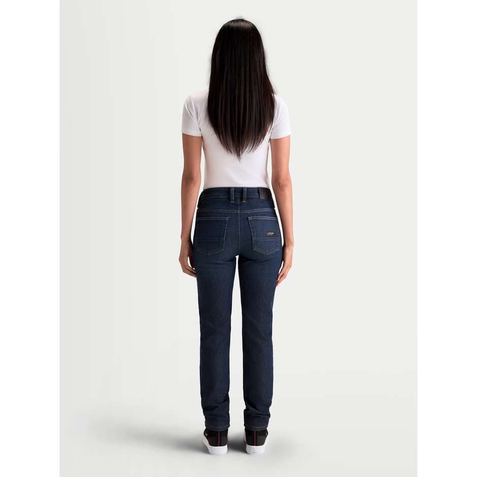 Jeans Moto Donna Alpinestars STELLA FLEX-AST 7 DENIM PANTS SHORT Blu Scuro