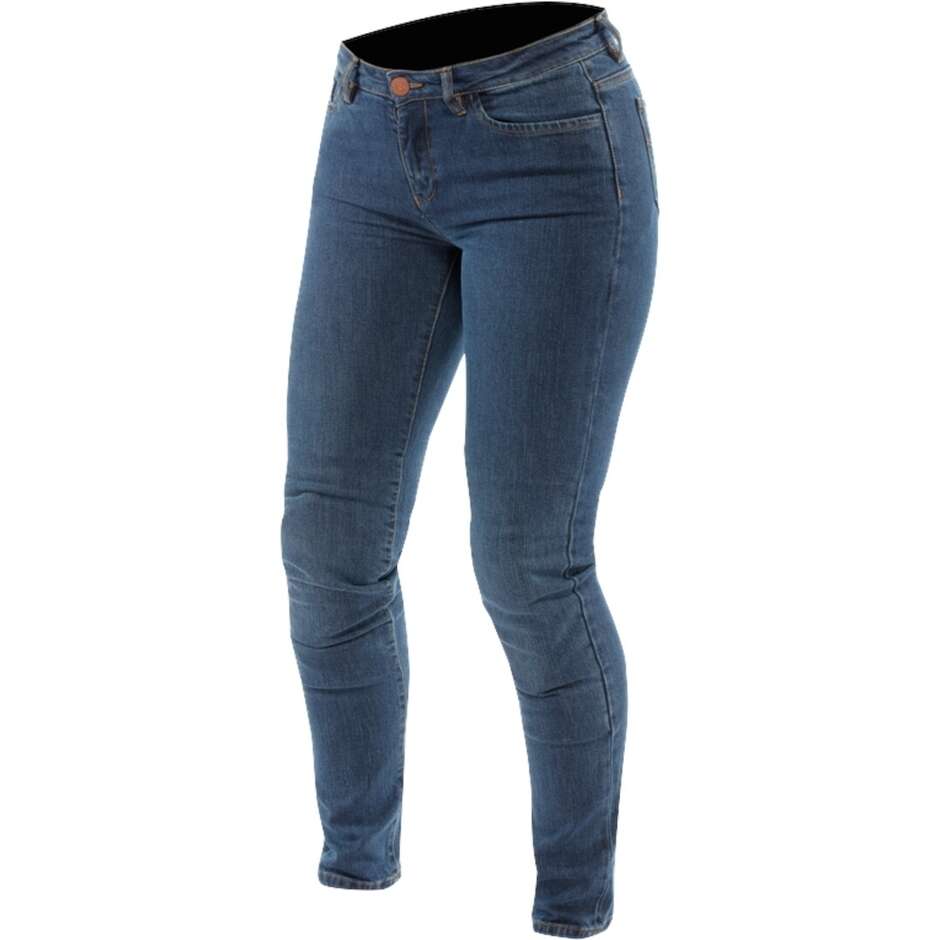 Jeans Moto Donna Dainese 5-POCKET DENIM SLIM PLUS WMN Blu