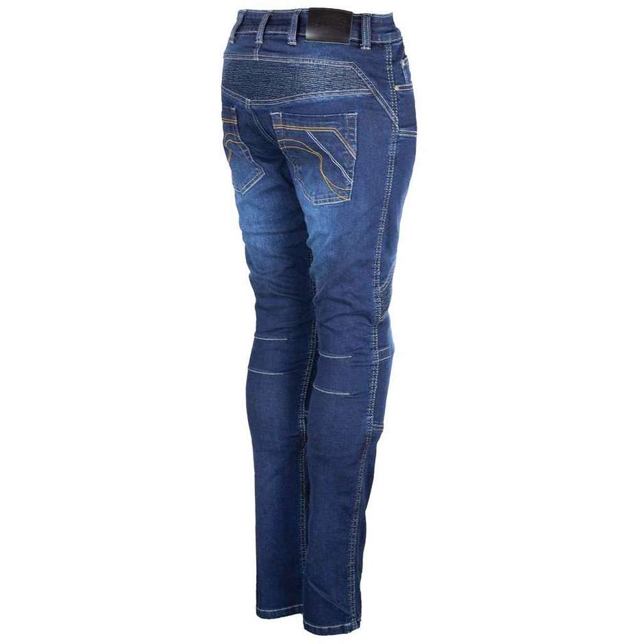 Jeans Moto Donna Gms VIPER LADY Blu Scuro L30