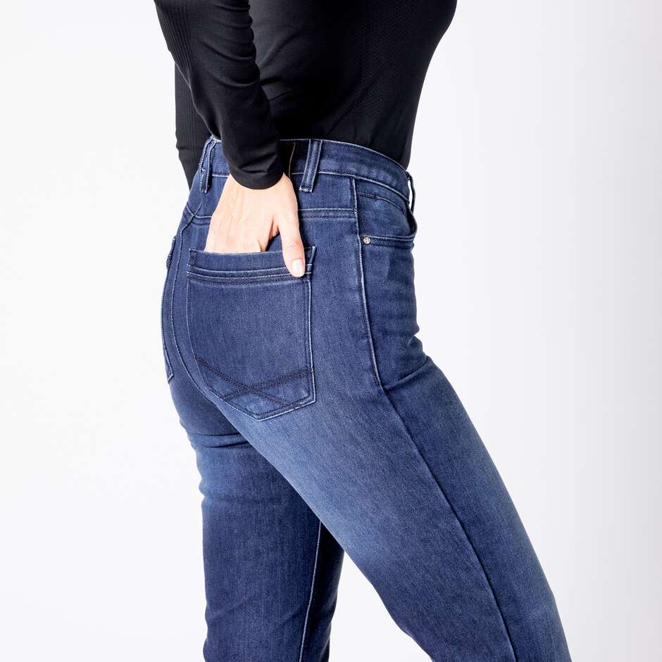 Jeans Moto Donna iXS Rapid 1.0 Blu - L32