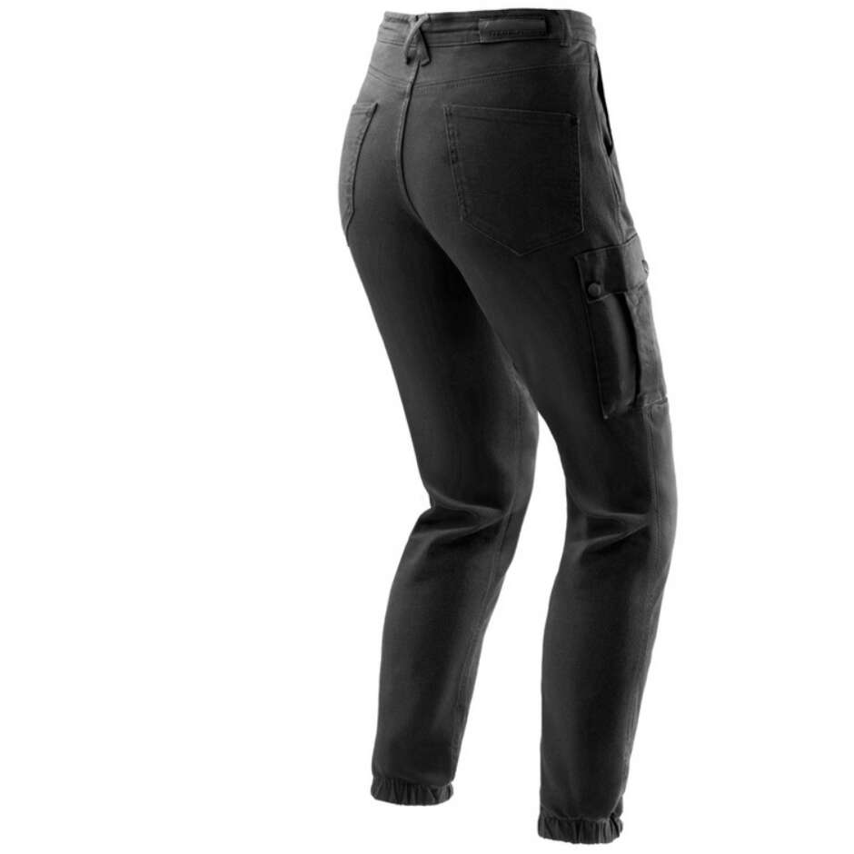 Jeans Moto Donna Rebelhorn FASTER Nero L28