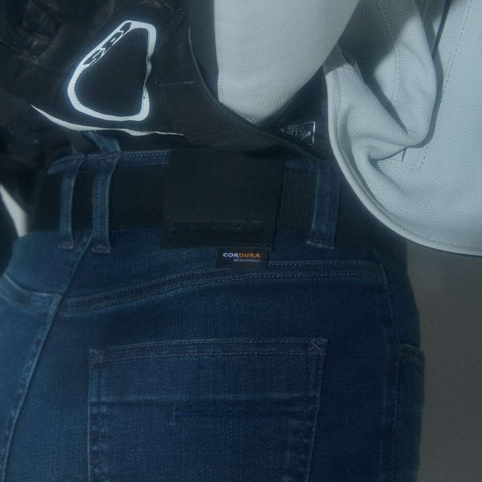 Jeans Moto Donna Spidi J-FIT SUPERSLIM HW LADY Blue Dark Used