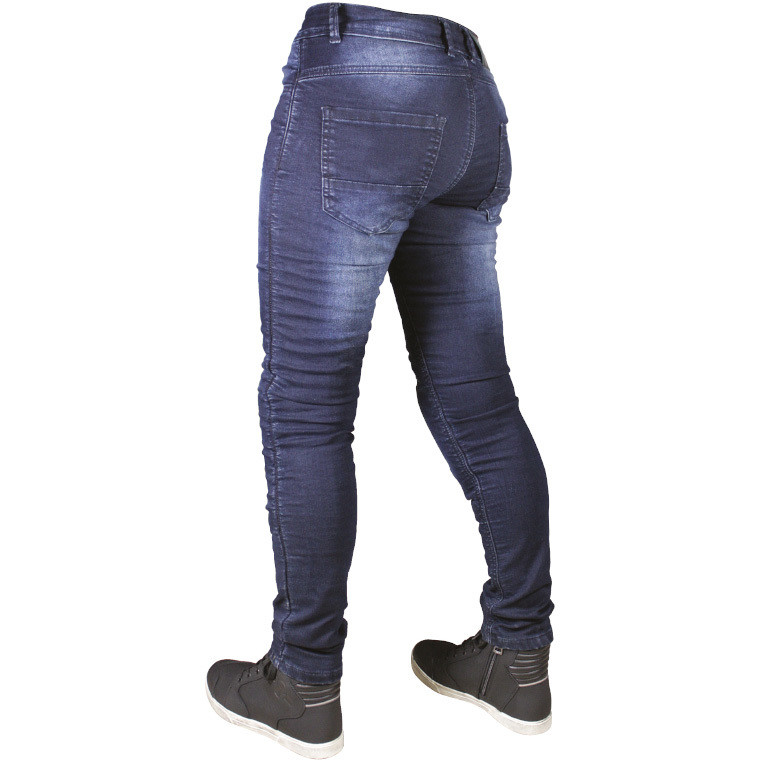 Jeans Moto Femme Casual Custom Harisson BONNIE Bleu
