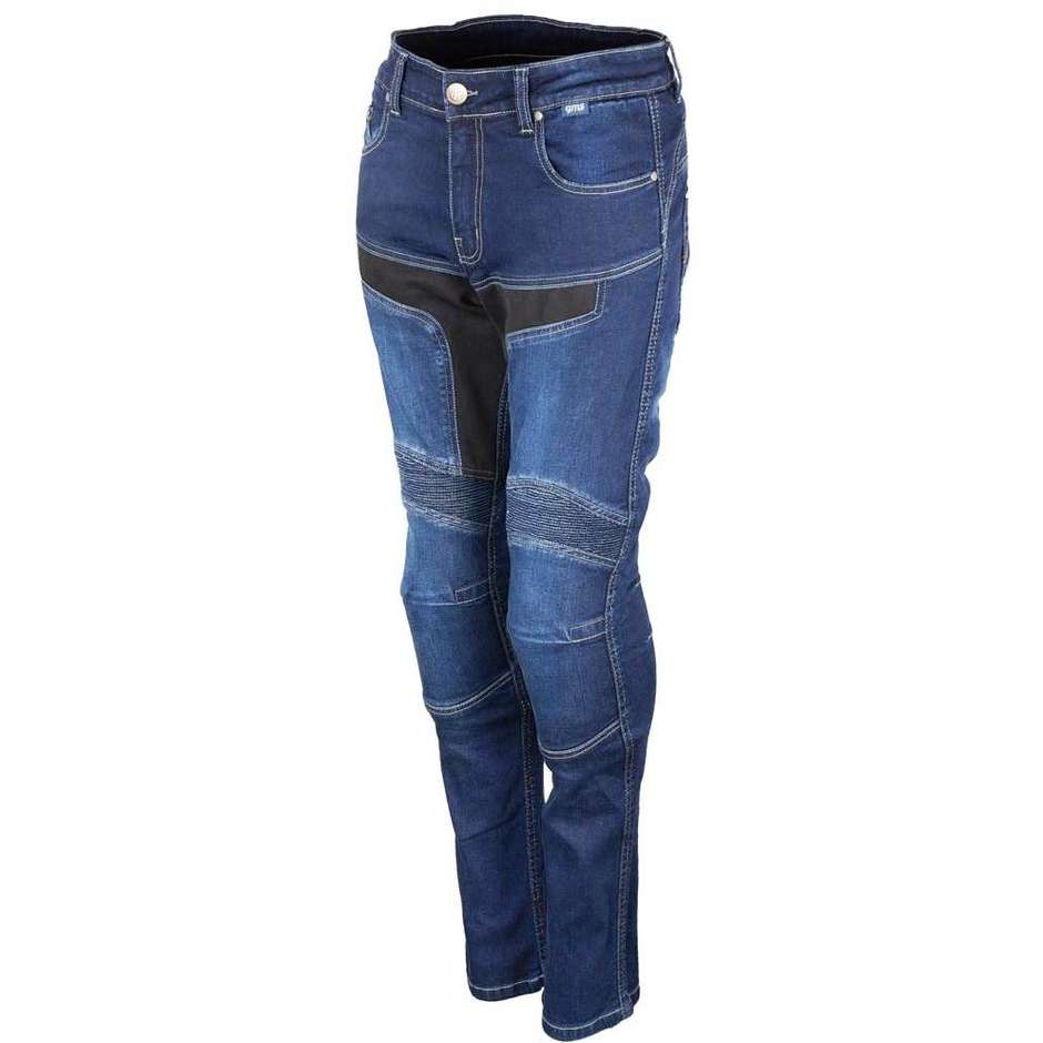 Jeans Moto Femme Gms VIPER LADY Bleu Foncé L30