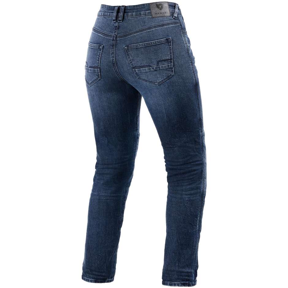 Jeans Moto Femme Rev'it VICTORIA 2 Dames SF Bleu Moyen L32