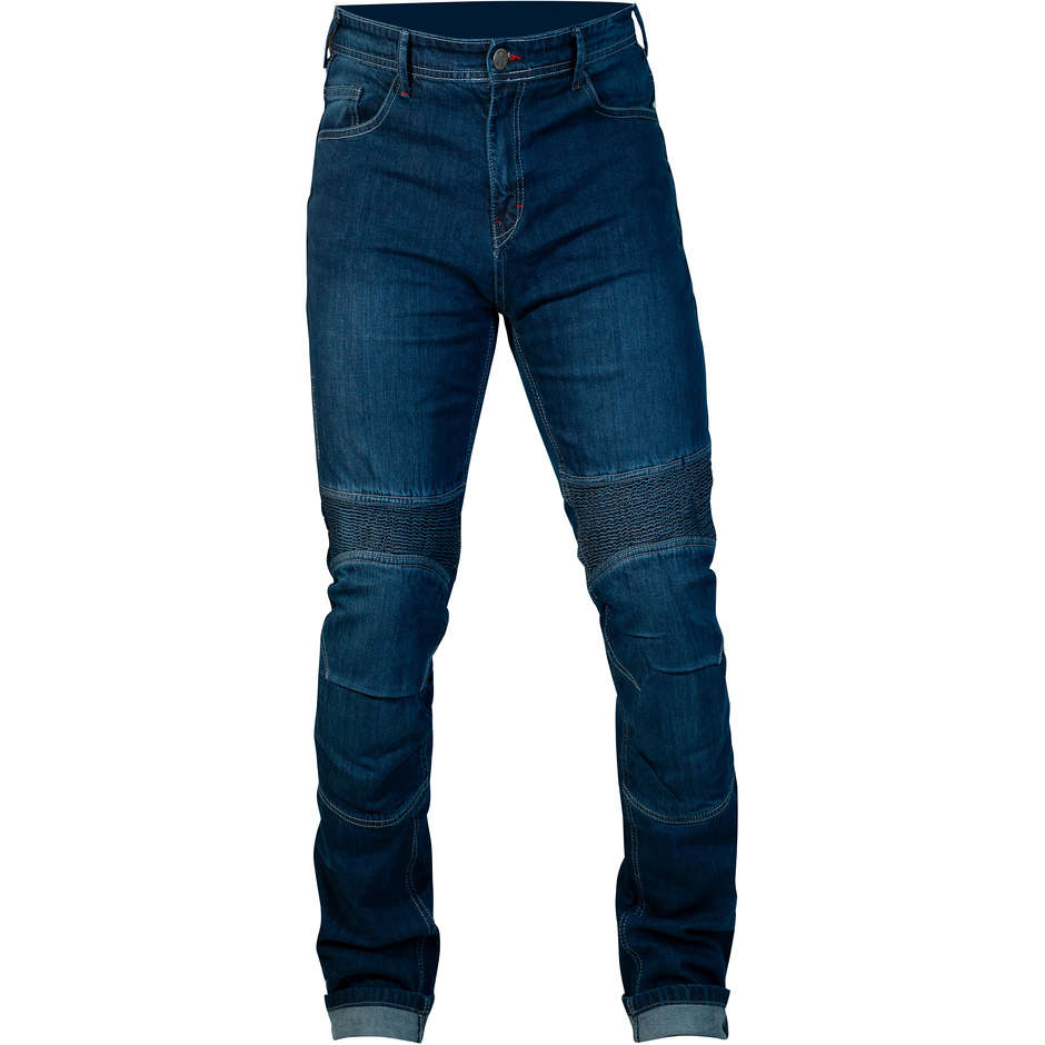 Jeans Moto Humans HM83 Texas CE Man Colorado Blu Elasticizzati Con Rinforzi 