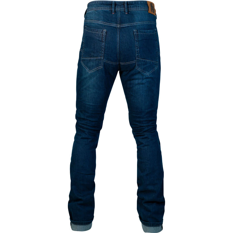Jeans Moto Humans HM83 Texas CE Man Colorado Blu Elasticizzati Con Rinforzi 