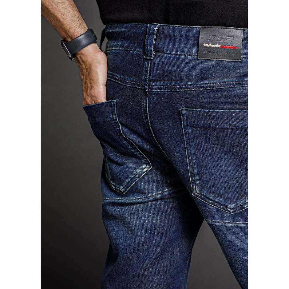 Jeans Moto Ls2 BRADFORD Dark Blu