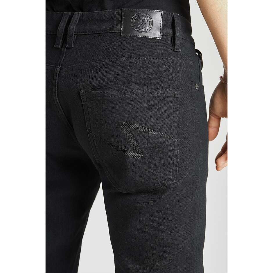 Jeans Moto Pando Moto Men's Slim-Fit Dyneema  STEEL BLACK 02 - L34