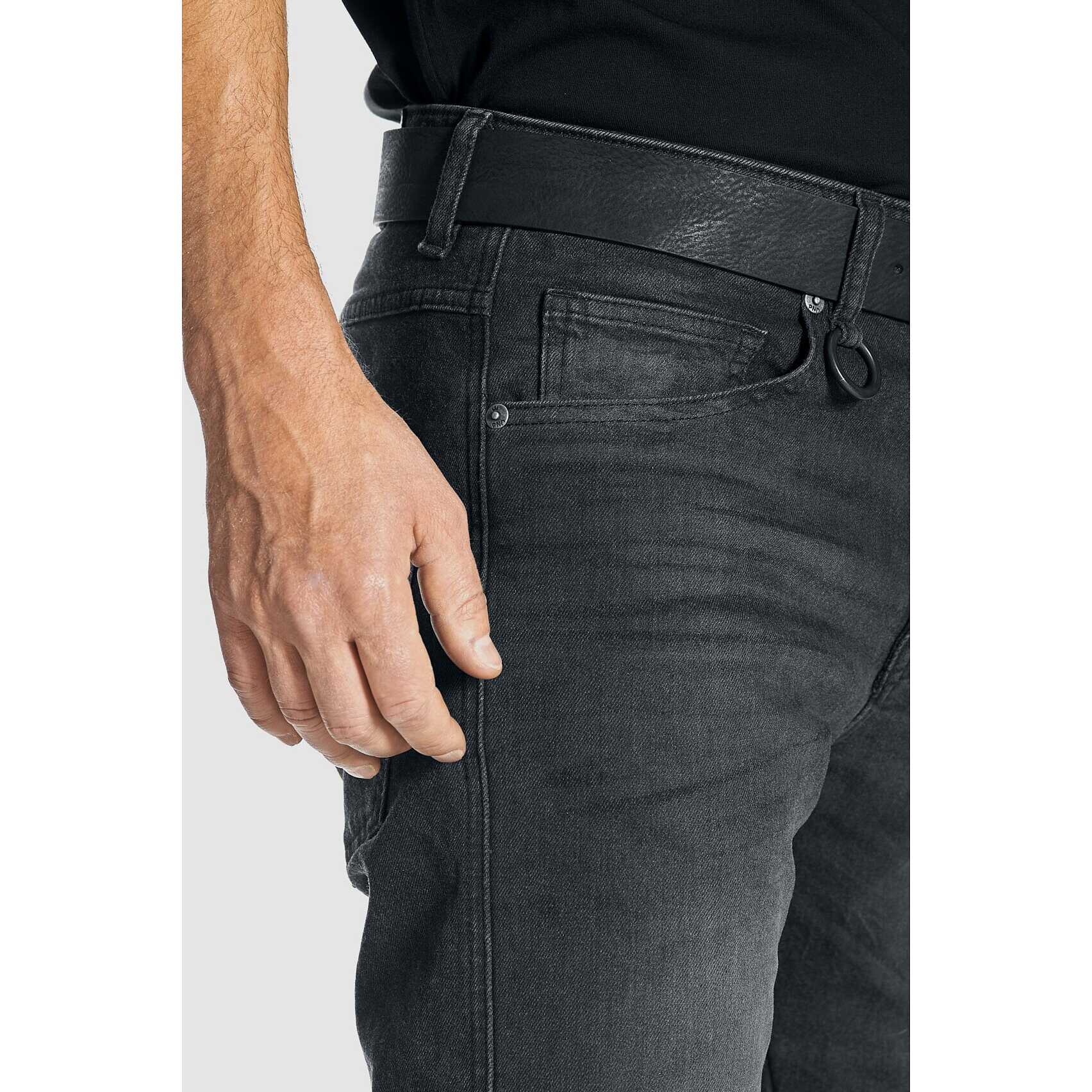 Jeans Moto Pando Moto Robby Slim Nero - L34 Vendita Online 