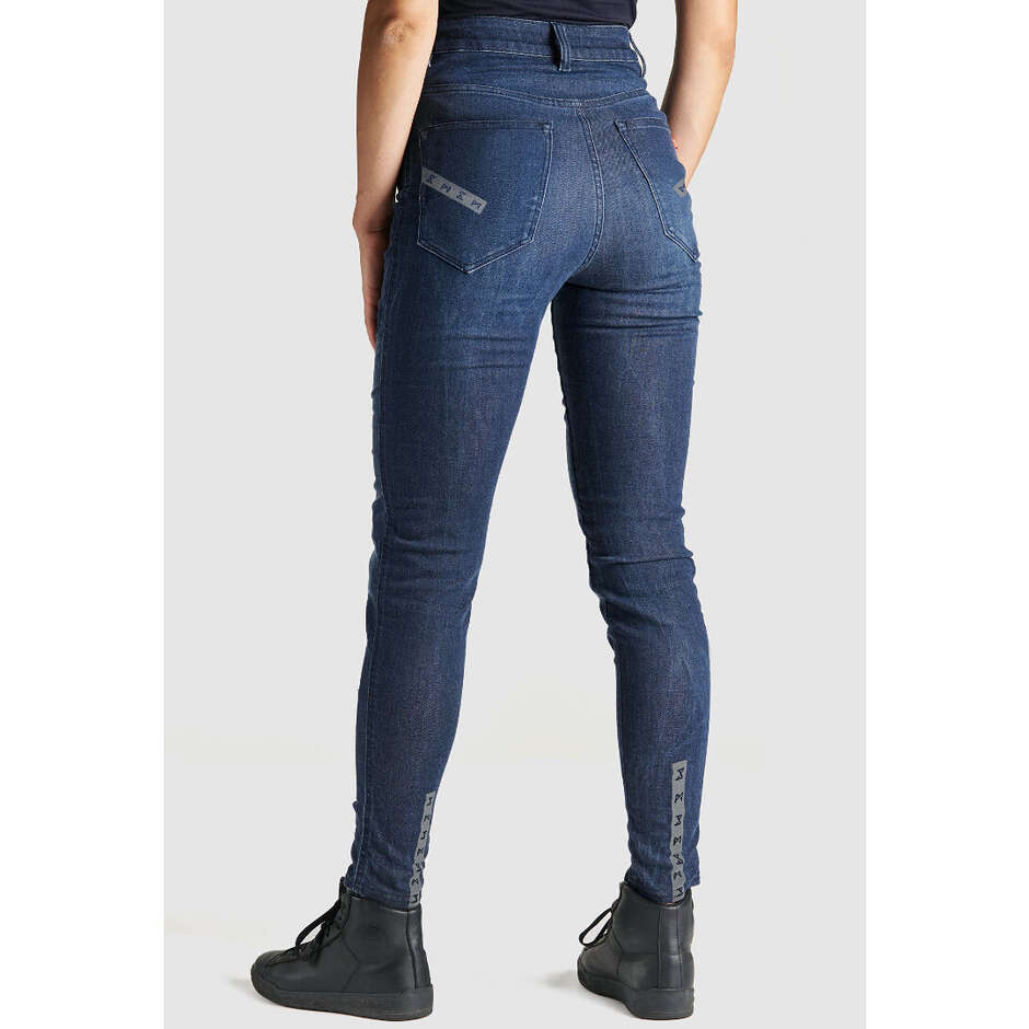 Jeans Moto Pando Moto Women Skinny-Fit Cordura KUSARI COR 02 Blu L30