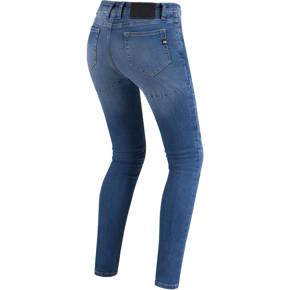 Jeans moto pour femme PMJ Promo Jeans SKINNY LADY Bleu