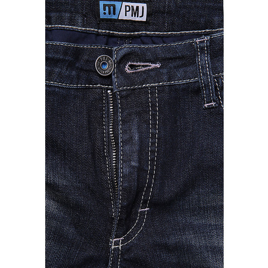 Jeans moto pour femmes Techniciens PMJ Promo Jeans FLORIDA LADY Dark Blue